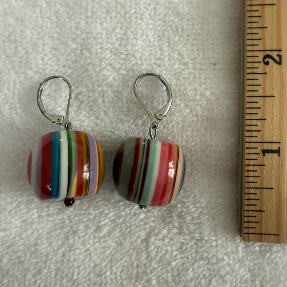 vintage Sobral pop art bullseye earrings, french back - Picture 1 of 3
